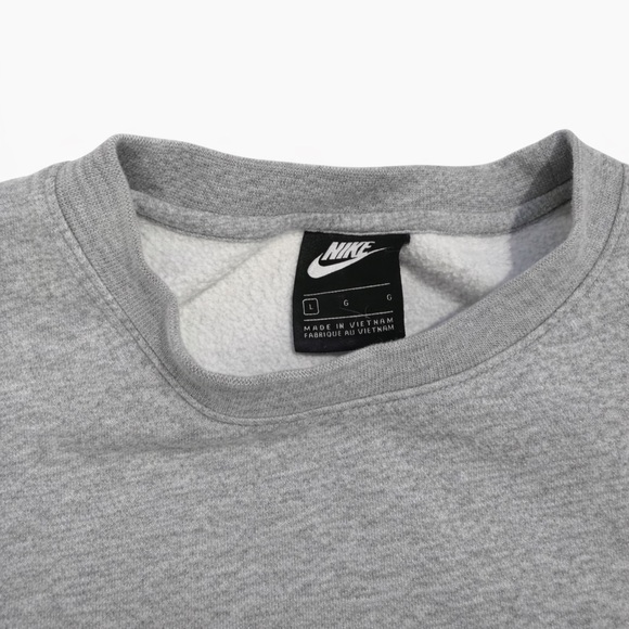 Nike Heather Gray Crewneck Sweatshirt Men’s Size L Pullover - Picture 3 of 3